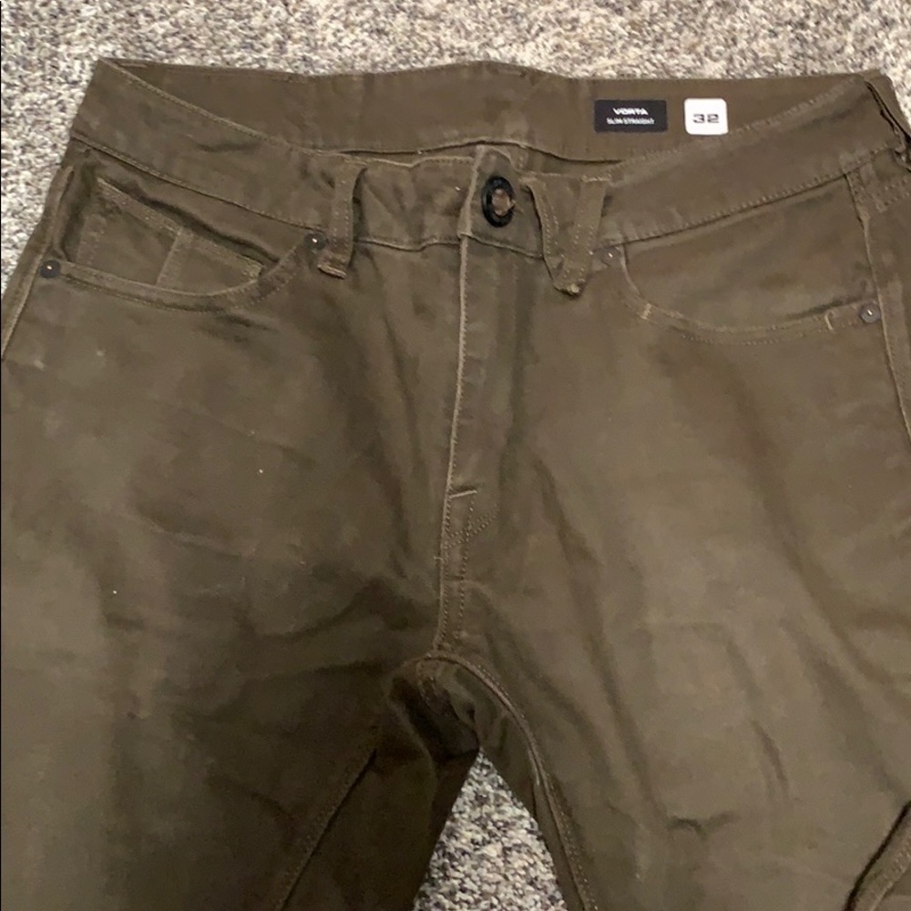 Volcom brown jeans size 32 - vorta slim straight